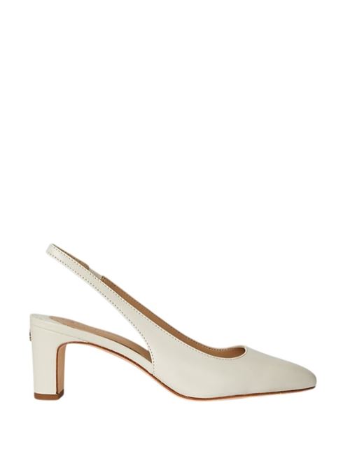 Décolleté slingback Klaire in pelle LAUREN RALPH LAUREN | KLAIRE-PUMPS-SLINGBACK.SOFT WHITE
